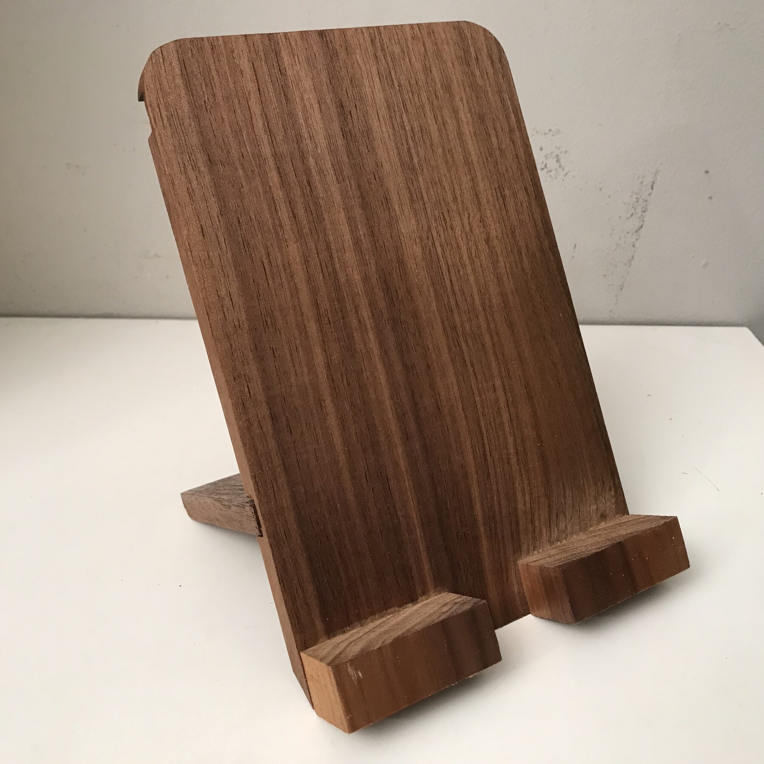 Tablet phone ipad wooden holder Choose from Walnut Oak Beech or Maple + Padouk - Image 9